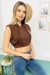 138976 Kapsonlu Crop Sweatshirt